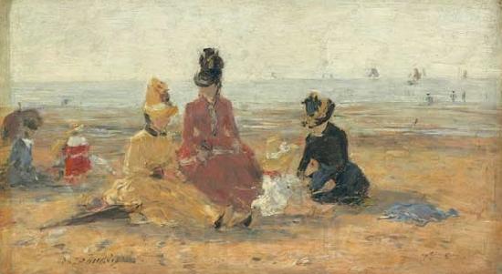 Eugene Boudin On the Beach